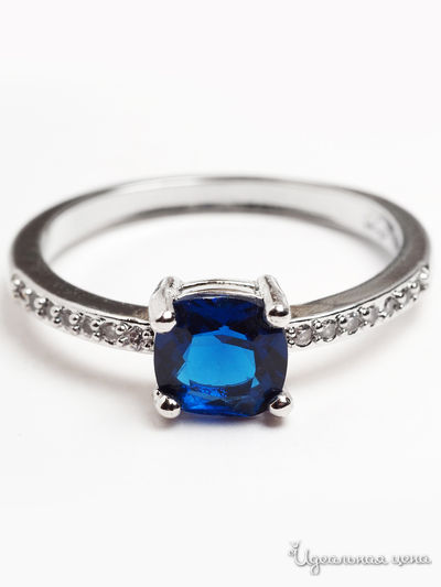 Кольцо Biruza, цвет темно-синий
