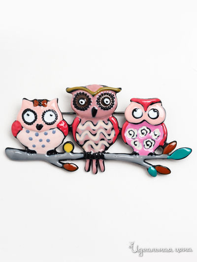 Брошь Biruza, цвет розовый