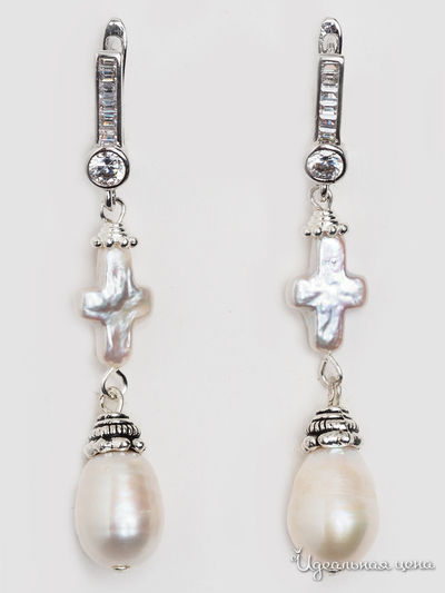 Серьги Biruza, цвет белый