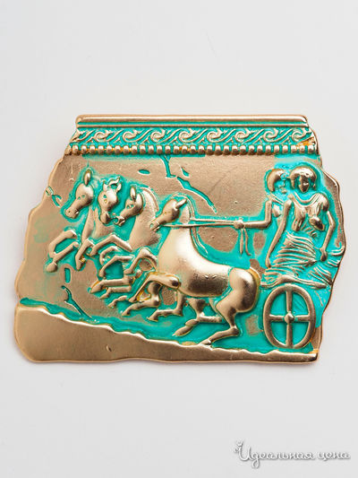 Брошь Biruza, цвет золотой