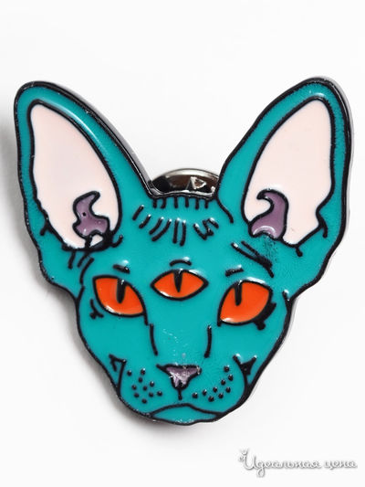 Брошь Biruza, цвет бирюзовый