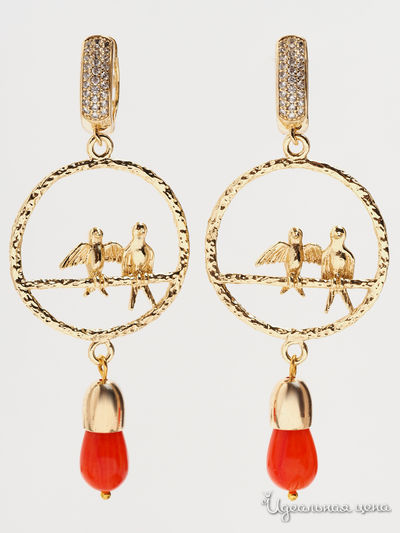 Серьги Biruza, цвет бирюзовый