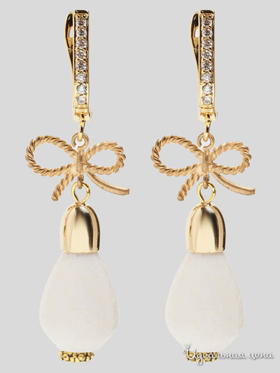 Серьги Biruza, цвет белый