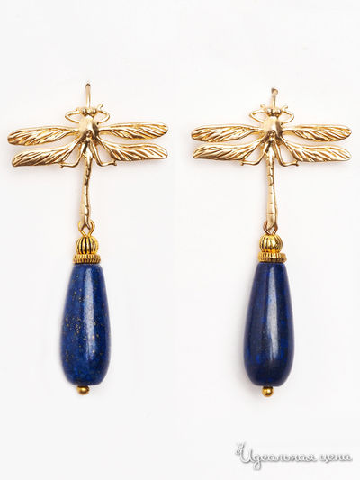 Серьги Biruza, цвет синий