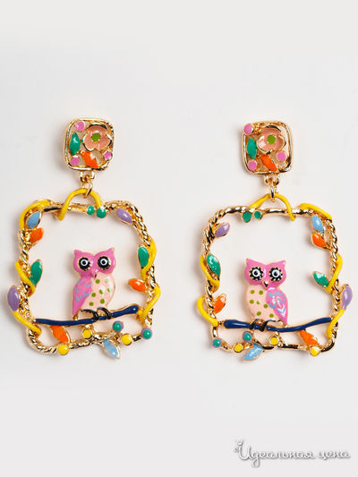 Серьги Biruza, цвет розовый