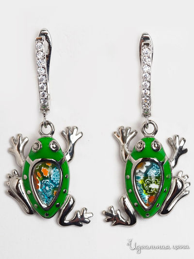 Серьги Biruza, цвет зеленый