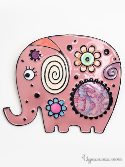 Брошь Biruza, цвет розовый