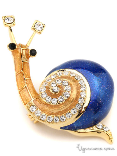 Брошь Biruza, цвет синий