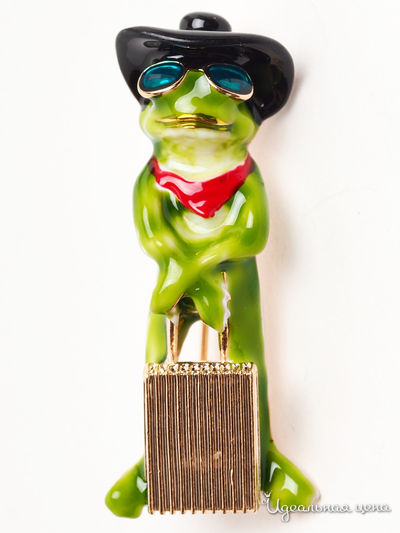 Брошь Biruza, цвет зеленый