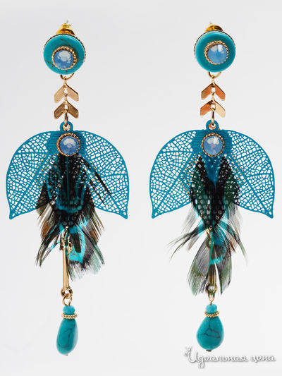 Серьги Biruza, цвет голубой