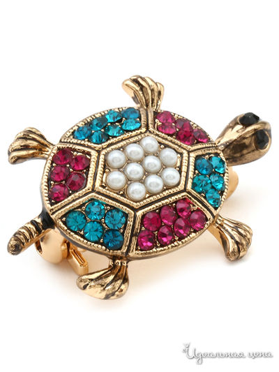 Брошь Biruza, цвет бронзовый