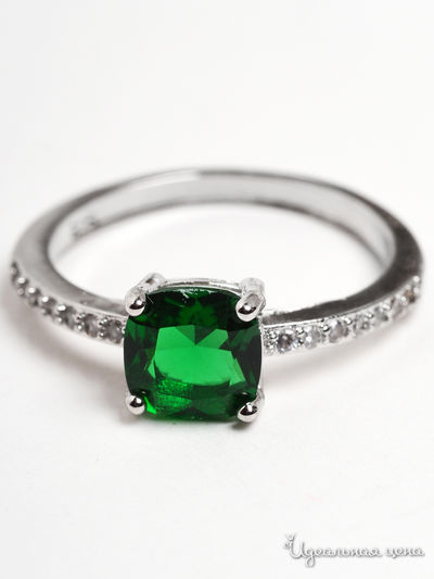 Кольцо Biruza, цвет зеленый