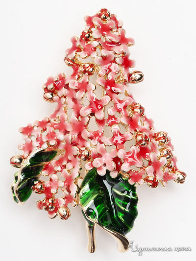 Брошь Biruza, цвет розовый