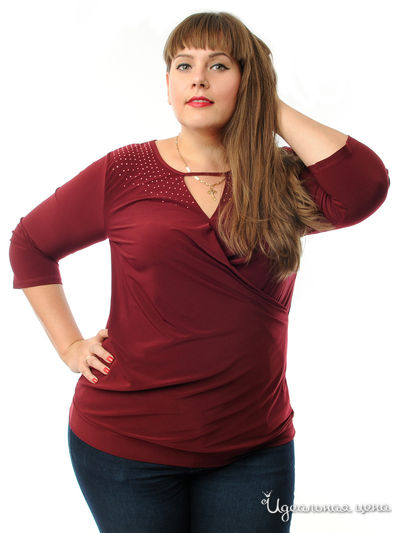 Блуза Dream World, цвет бордовый