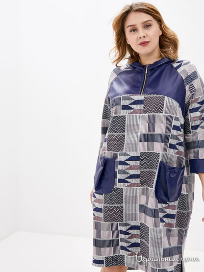 Платье Dream World, цвет синий, серый