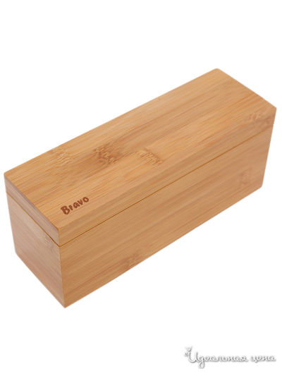 Ящичек для чая, 3 секции Bravo, цвет бежевый