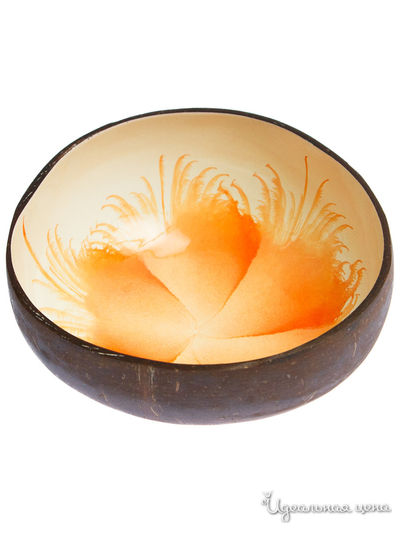 Чаша, D 13*6 см Oriental Way, цвет коричневый, оранжевый