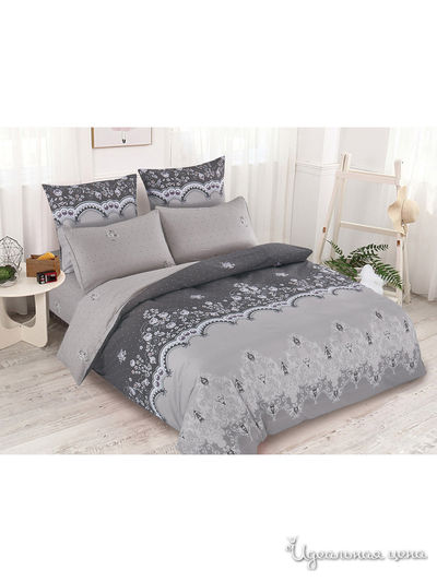 Комплект постельного белья, 1,5-спальный Cleo, цвет серый