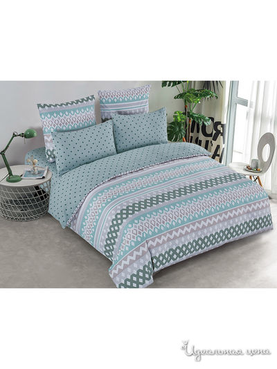 Комплект постельного белья, семейный Cleo, цвет мультиколор