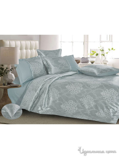 Комплект постельного белья, 2-спальный Cleo, цвет бирюзовый