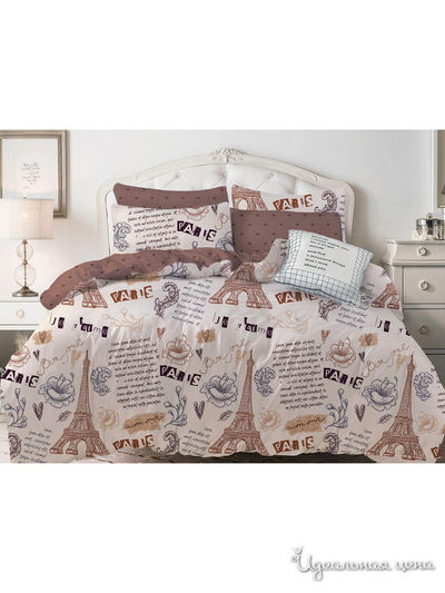 Комплект постельного белья, семейный Cleo, цвет мультиколор