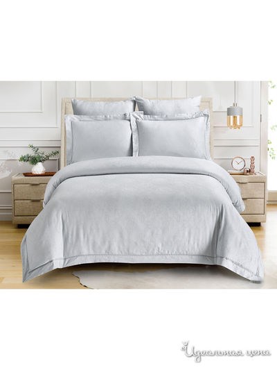 Комплект постельного белья, 2-спальный Cleo, цвет светло-серый