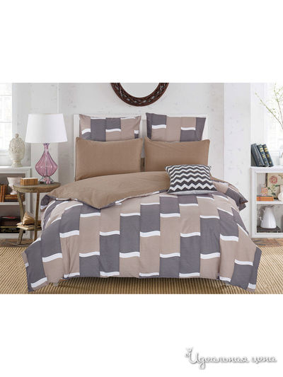 Комплект постельного белья, Евро Cleo, цвет мультиколор