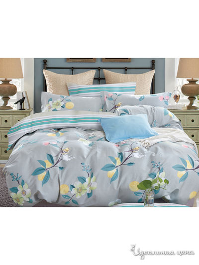 Комплект постельного белья, 1,5-спальный Cleo, цвет серый