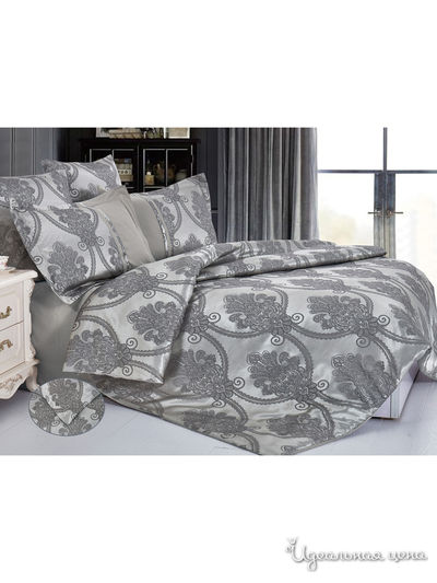 Комплект постельного белья, 2-спальный Cleo, цвет серый