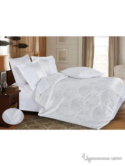 Комплект постельного белья, 2-спальный Cleo, цвет белый