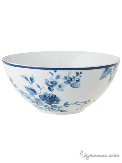 Салатник, 800 мл Laura Ashley, цвет белый, синий
