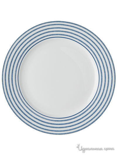 Тарелка Laura Ashley, цвет белый, синий