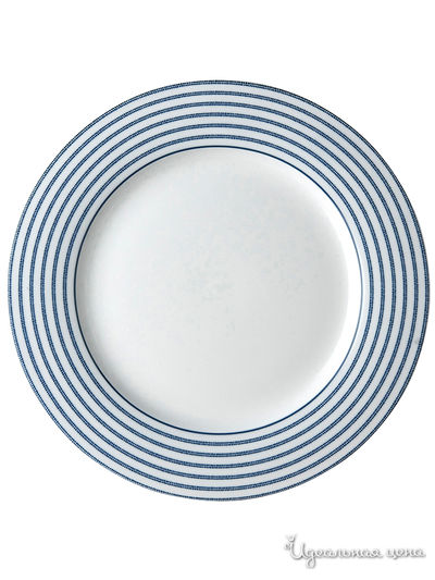 Тарелка Laura Ashley, цвет белый, синий
