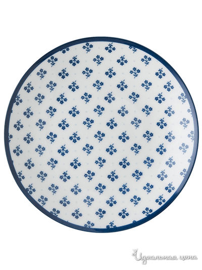 Блюдце Laura Ashley, цвет белый, синий