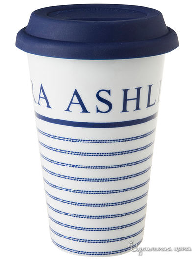 Стакан, 330 мл Laura Ashley, цвет белый, синий