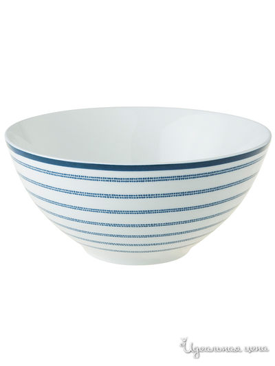 Пиала, 420 мл Laura Ashley, цвет белый, синий