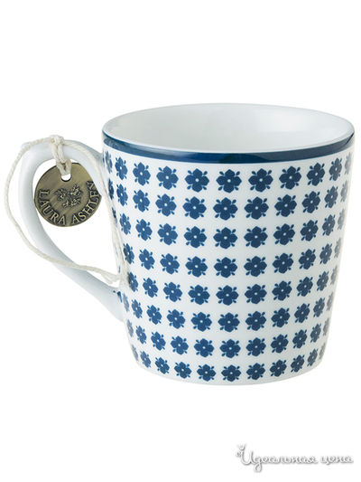 Кружка, 240 мл Laura Ashley, цвет белый, синий