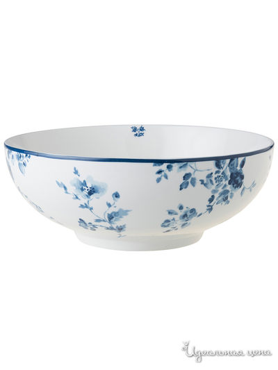 Салатник, 2700 мл Laura Ashley, цвет белый, синий