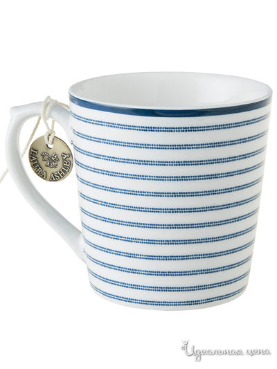 Кружка, 350 мл Laura Ashley, цвет белый, синий