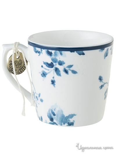 Кружка, 240 мл Laura Ashley, цвет белый, синий