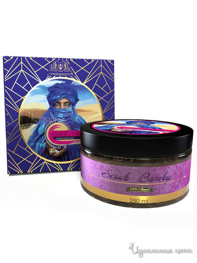 Скраб для тела на основе орехов жожоба Бамби, 250 г, Shams Natural Oils