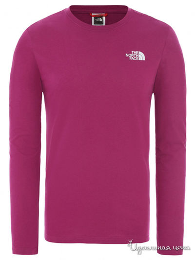Лонгслив The North Face, цвет розовый