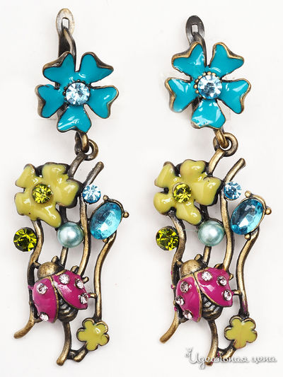 Серьги Fransua Ardy, цвет зеленый