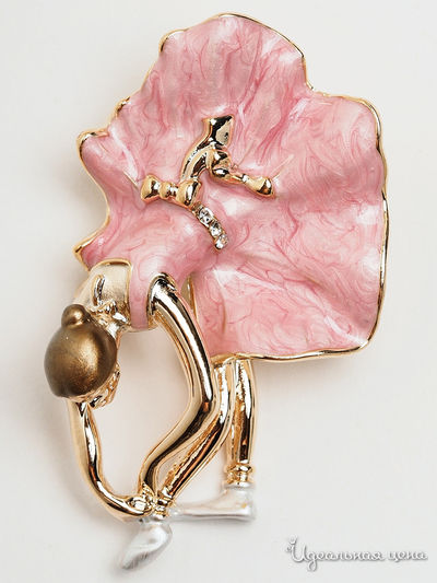 Брошь Fransua Ardy, цвет розовый