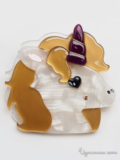 Брошь Fransua Ardy, цвет бежевый