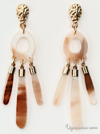 Серьги Fransua Ardy, цвет бежевый