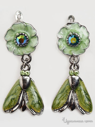 Серьги Fransua Ardy, цвет зеленый