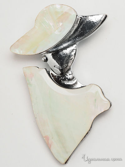 Брошь Fransua Ardy, цвет белый