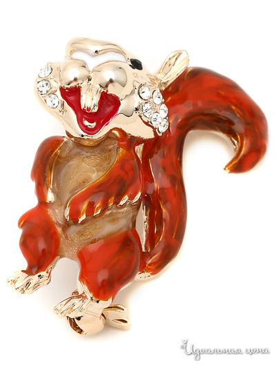 Брошь Fransua Ardy, цвет оранжевый