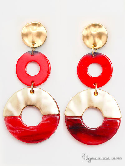 Серьги Fransua Ardy, цвет красный